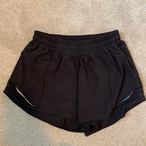 Lululemon Hottie Hot Short II- black, 4 long